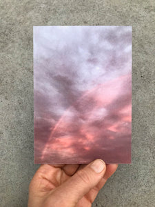 3 x The (pink) Rainbow Postcards